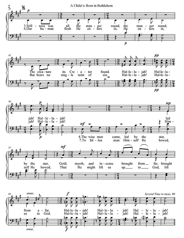 music page - A Child is Born p2