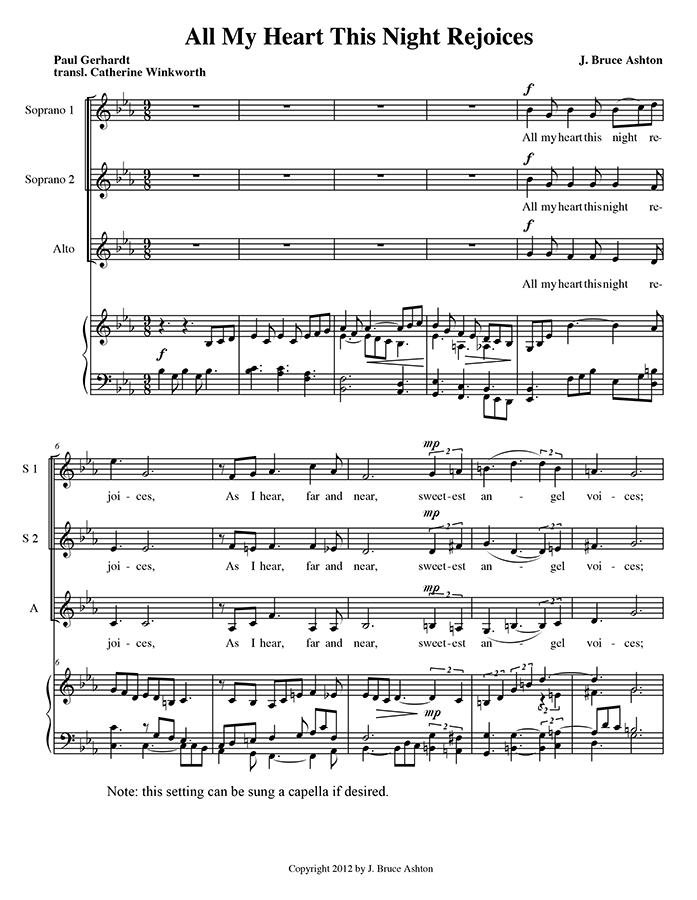 music page - All My Heart p1