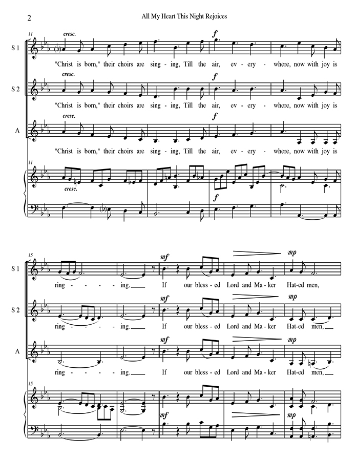 music page - All My Heart p2