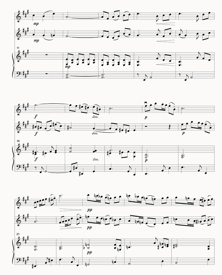 music page - Aria No. 1 p2