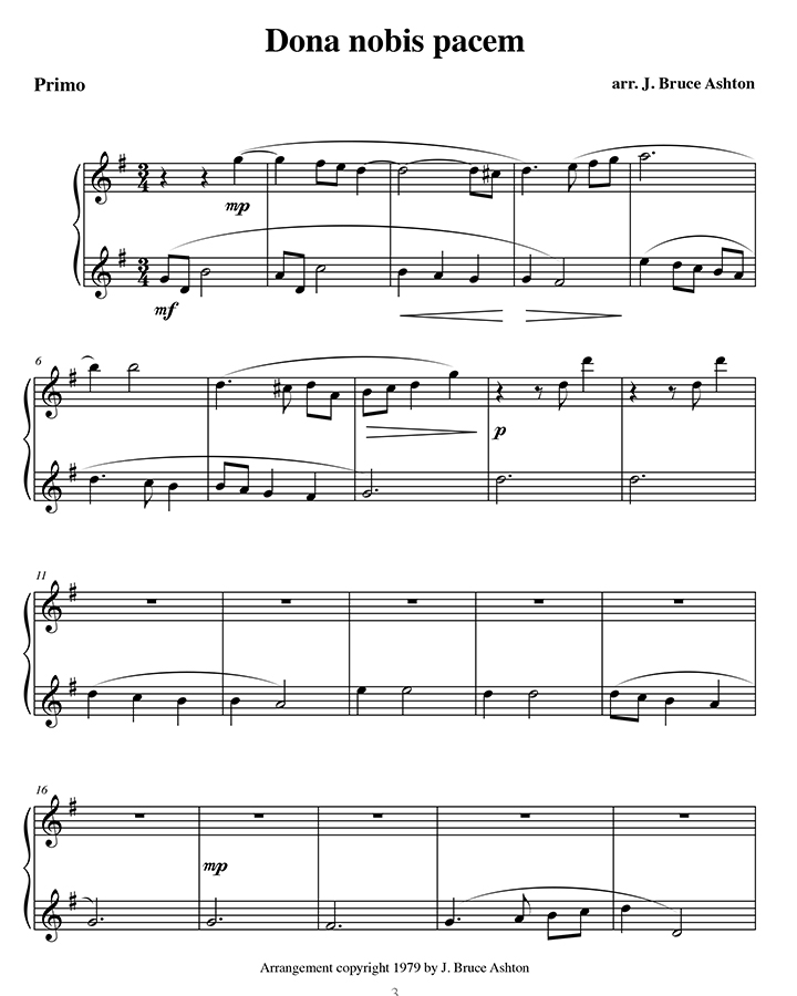 music page - Dona Nobis Primo p1