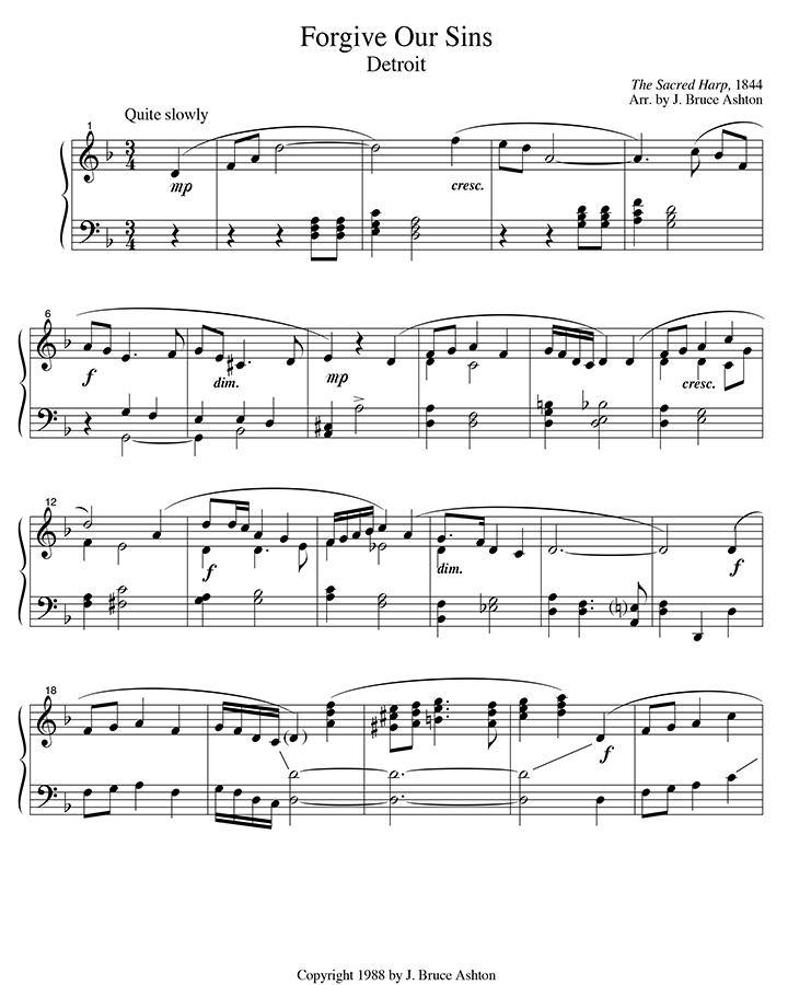 music page - Forgive Our Sins p1