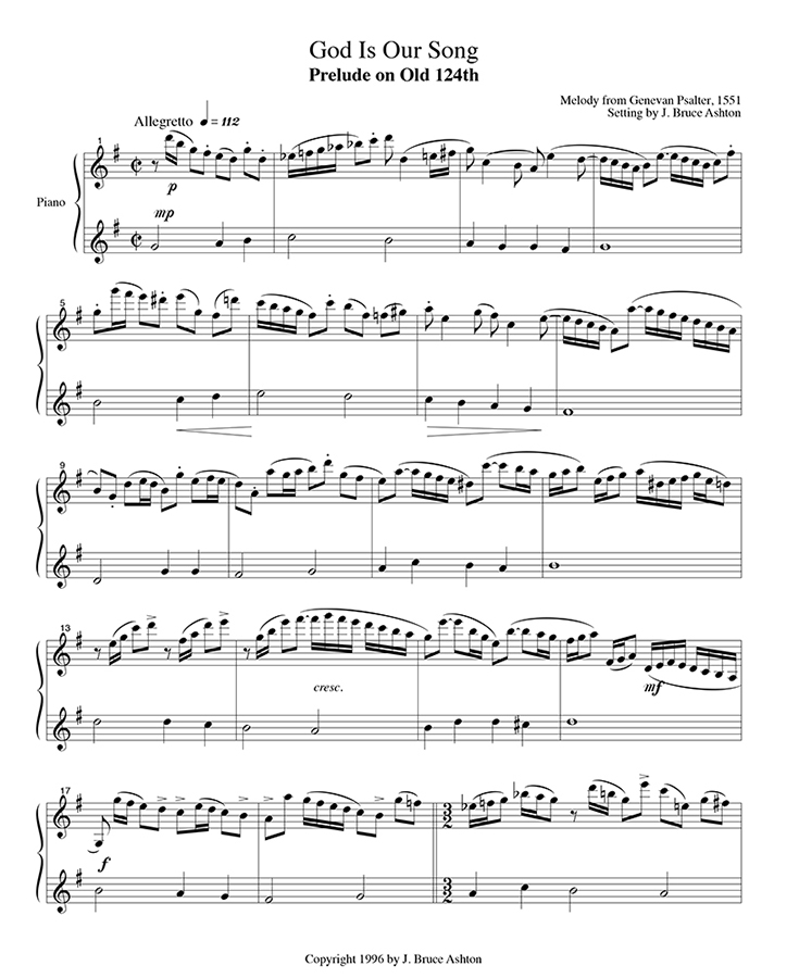 music page - God Is Our Song p1