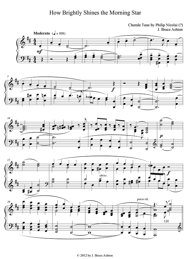 music page - How Brightly Shines p1