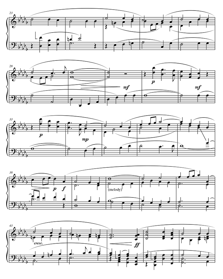 music page - It Is Well version 1 p2