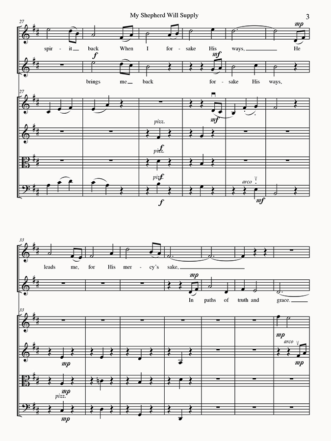 music page - My Shepherd-strings p3