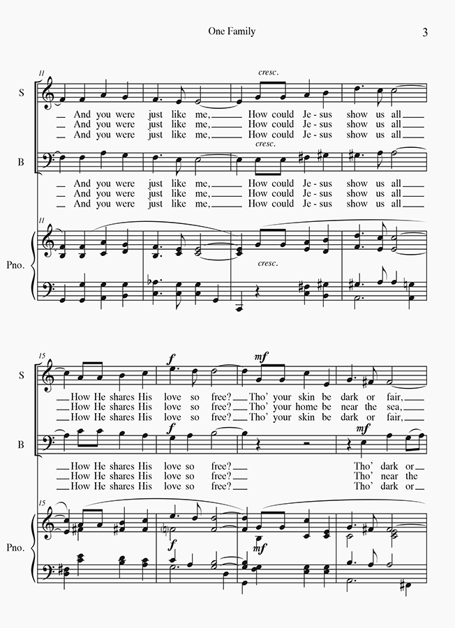 music page - One Family p2