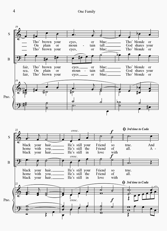 music page - One Family p3