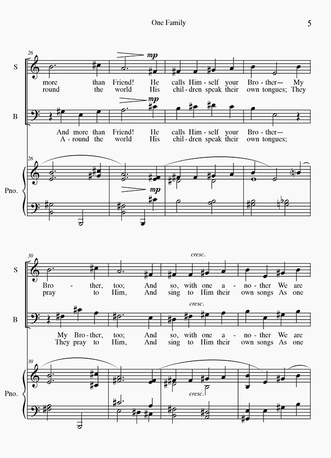 music page - One Family p4