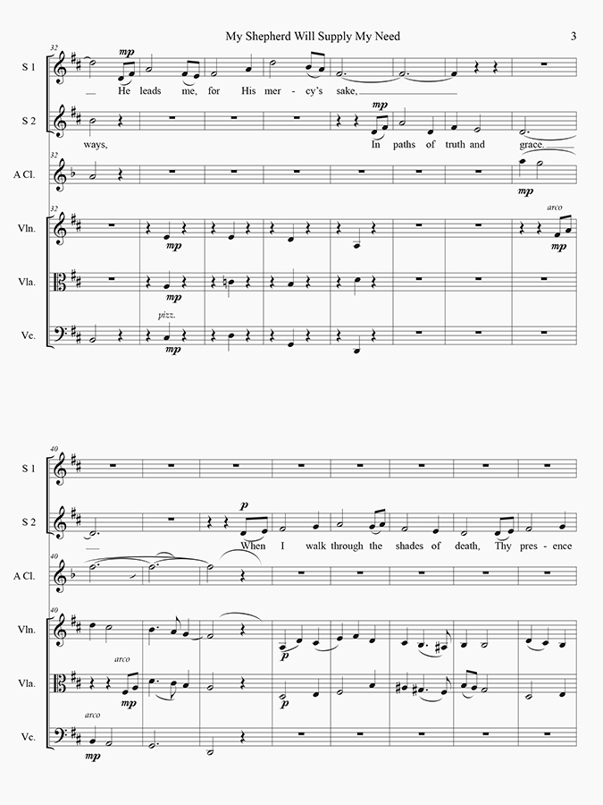 music page - My Shepherd-clarinet p3