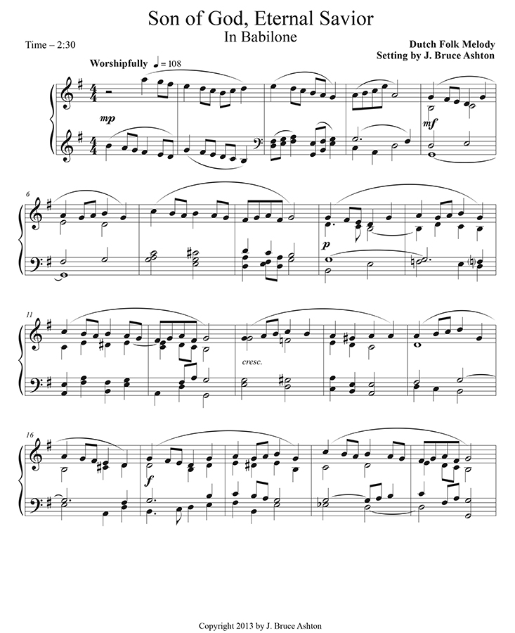 music page - Son of God Eternal p1