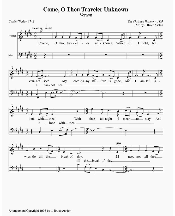 music page - Travelor Unknown p1