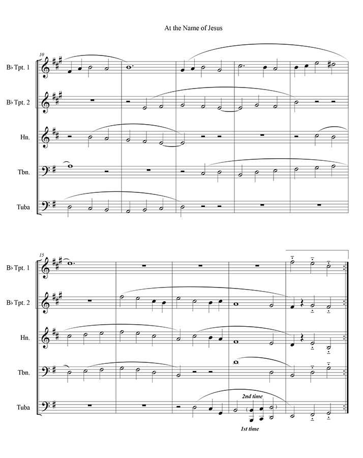 music page - At the Name of Jesus p2