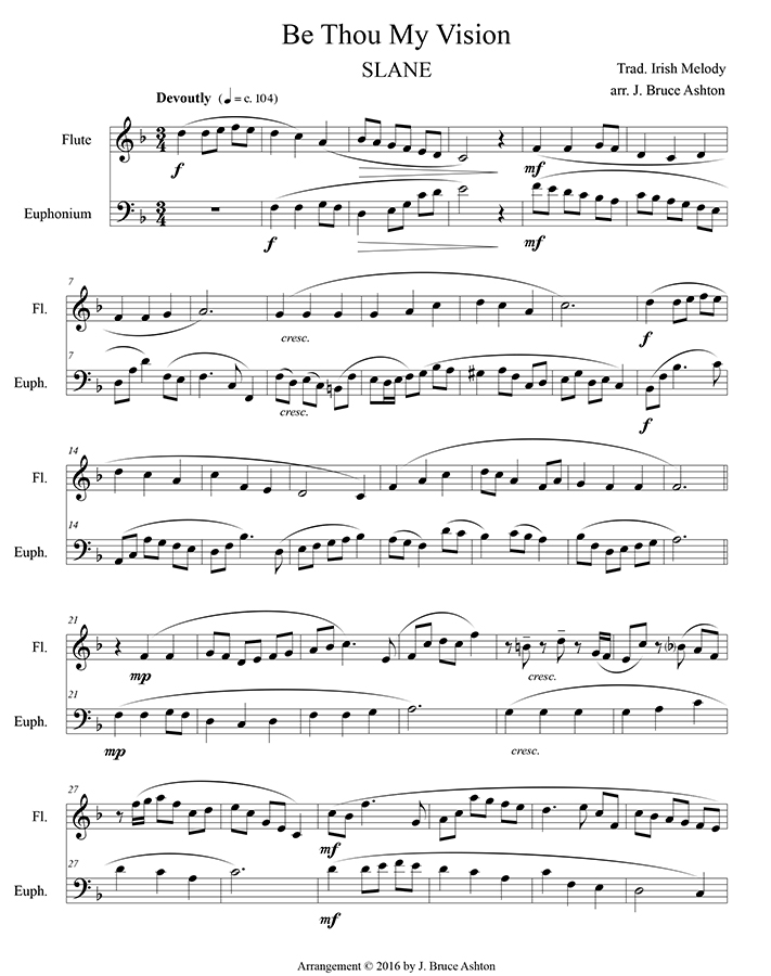 music page-Be Thou My Vision p1-flt/euph