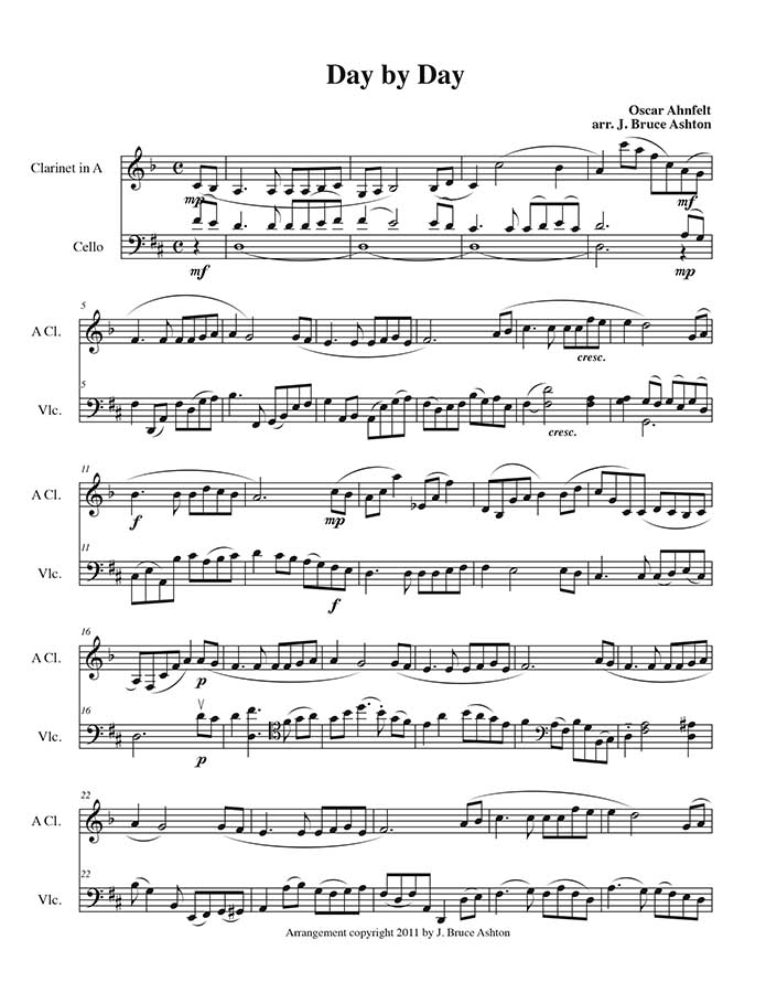 music page - Day by Day p1-clarinet/cello