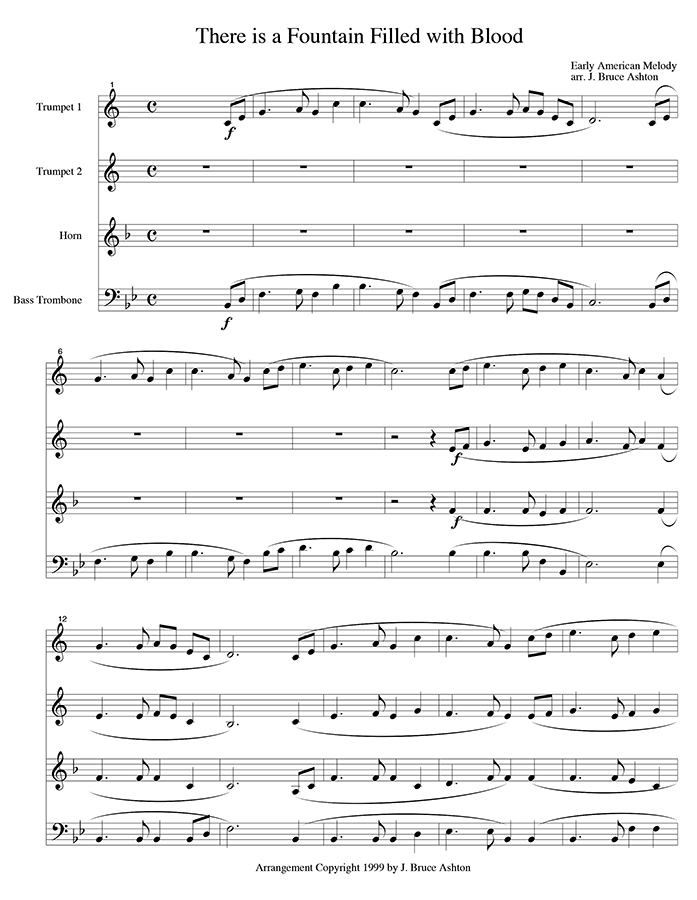 music page - There is a Fountain- p1