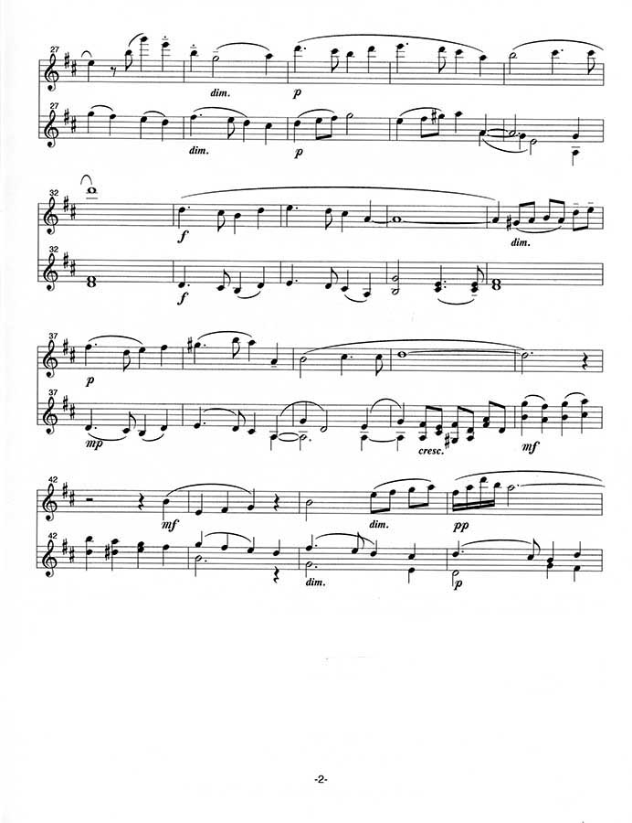 music page-God Who Made the Earth-flt/vln