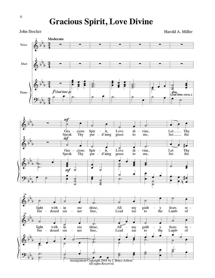 music page - Gracious Spirit p1 - vocal duet