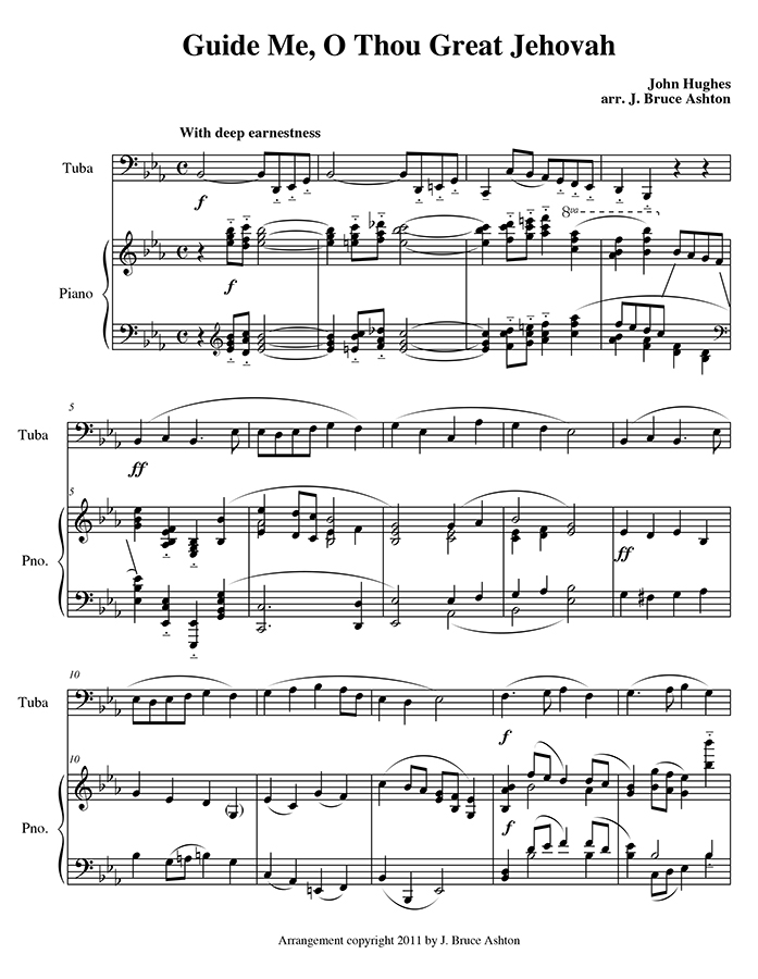 music page - Guide Me, O p1