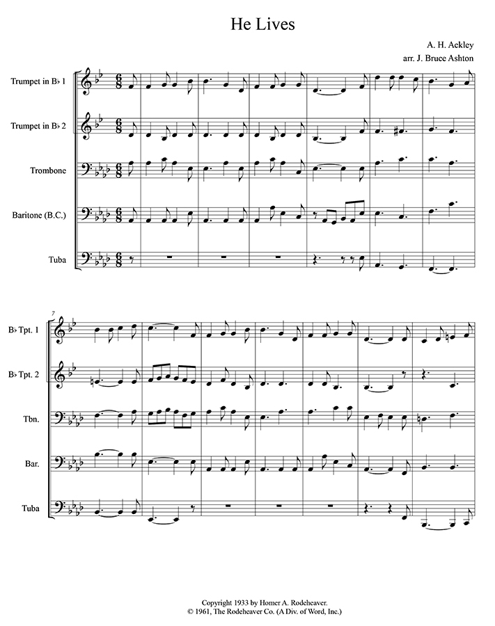 music page - He Lives p1