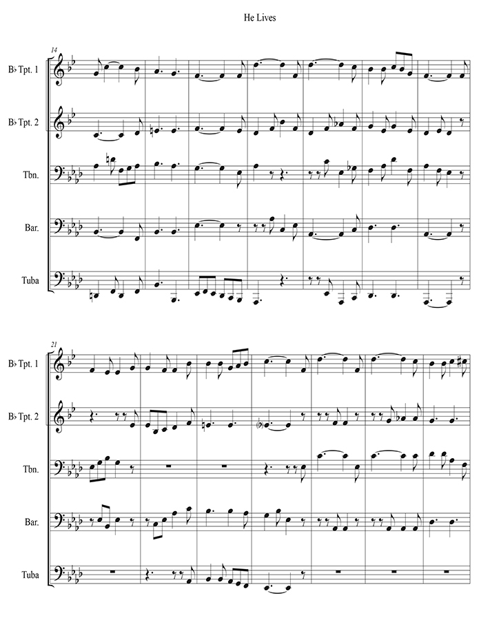 music page - He Lives p2
