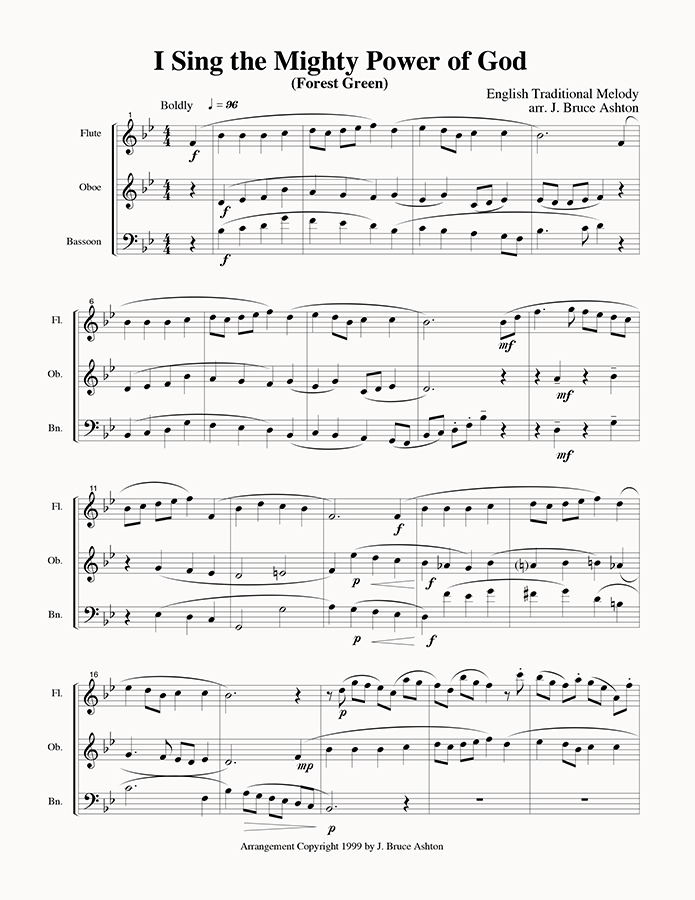 music page - I Sing the Mighty Power p1