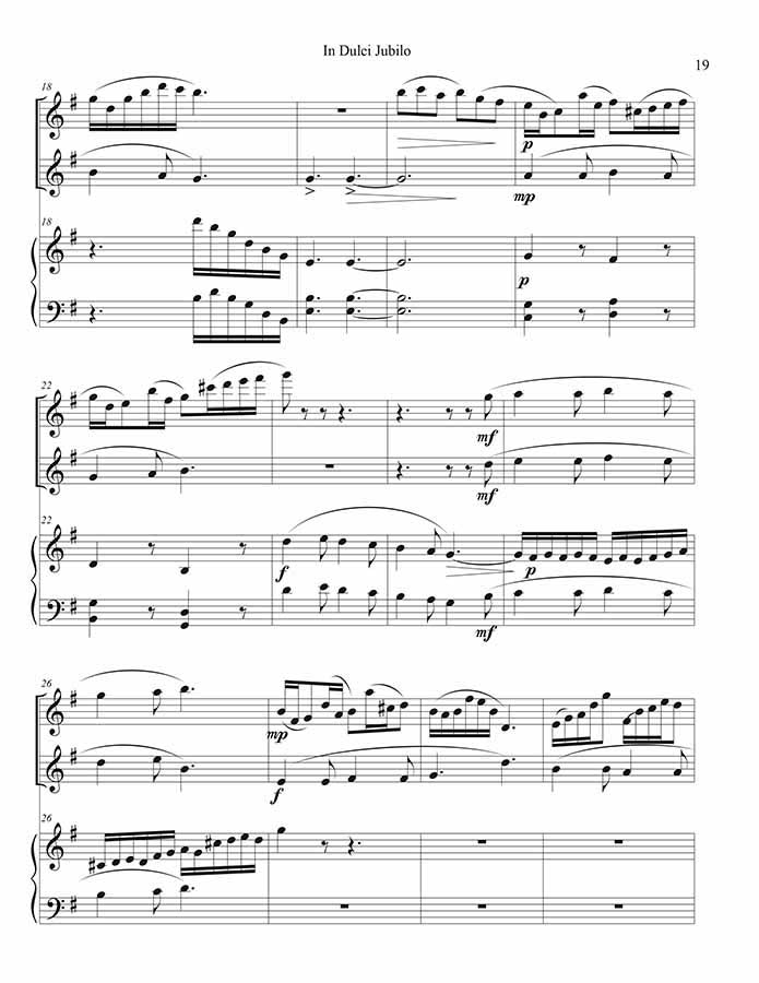 music page - In Dulci Jubilo p2 vocal-duet