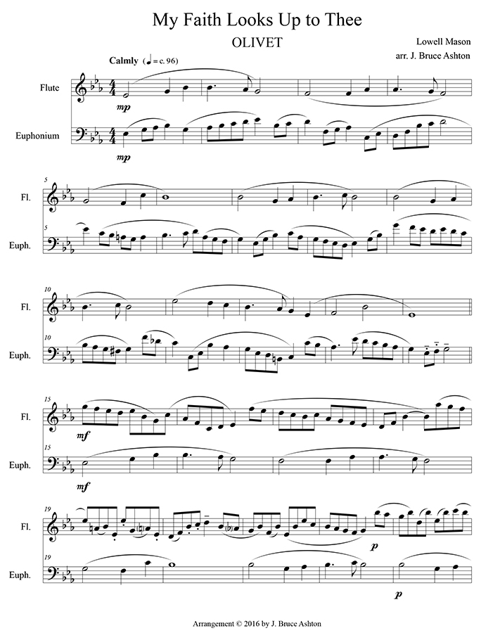 music page-My Faith Looks Up to Thee p1