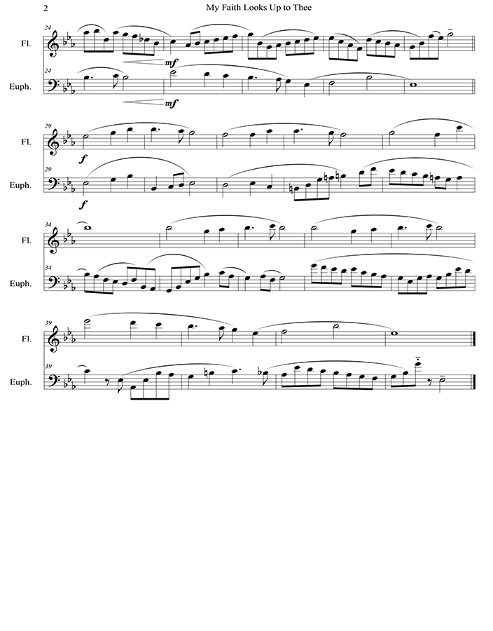 music page-My Faith Looks Up to Thee p2