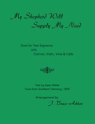 My Shepherd-voices, clarinet and strings-music cover 250