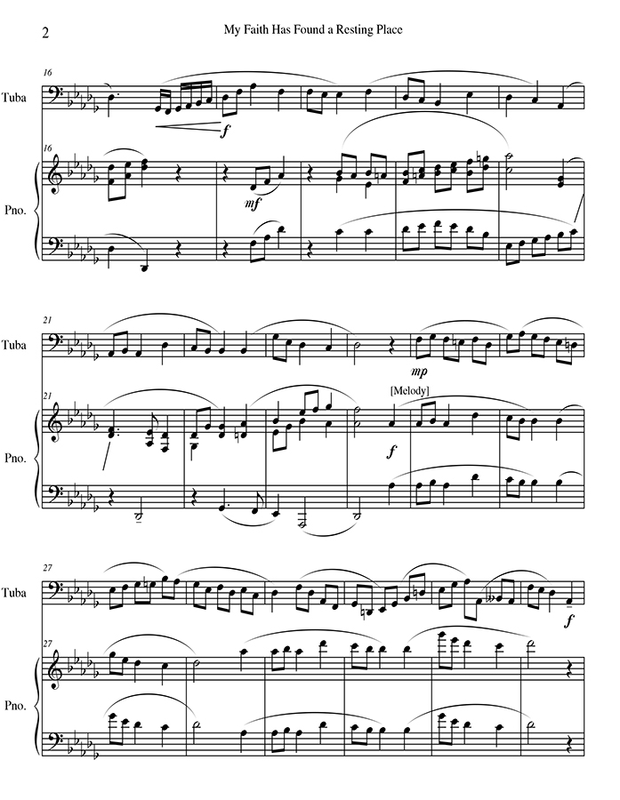 music page - My Faith Has Found p2