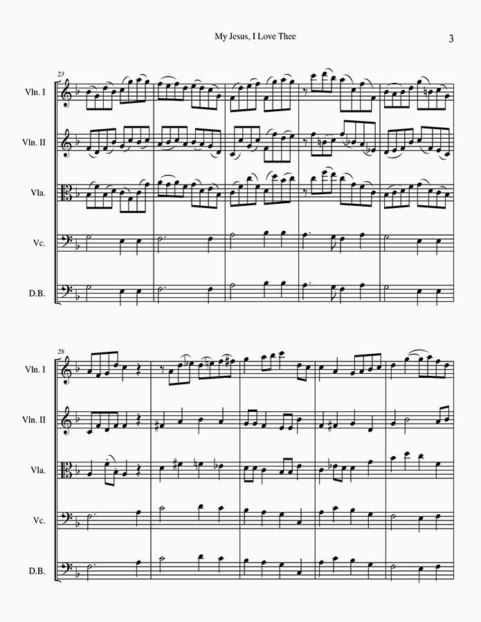 music page - My Jesus I Love Thee p3