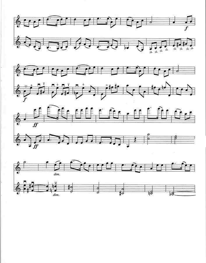 music page-O When Shall I See p2-flt/vln