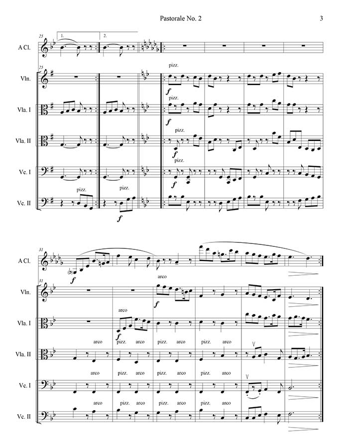 music page - Pastorale No. 2 p3
