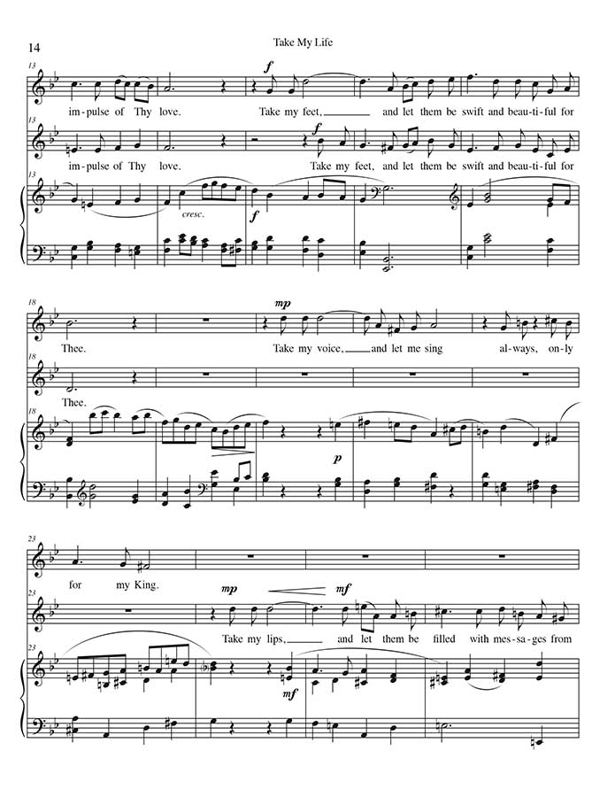 music page - Take My Life p2 - vocal duet