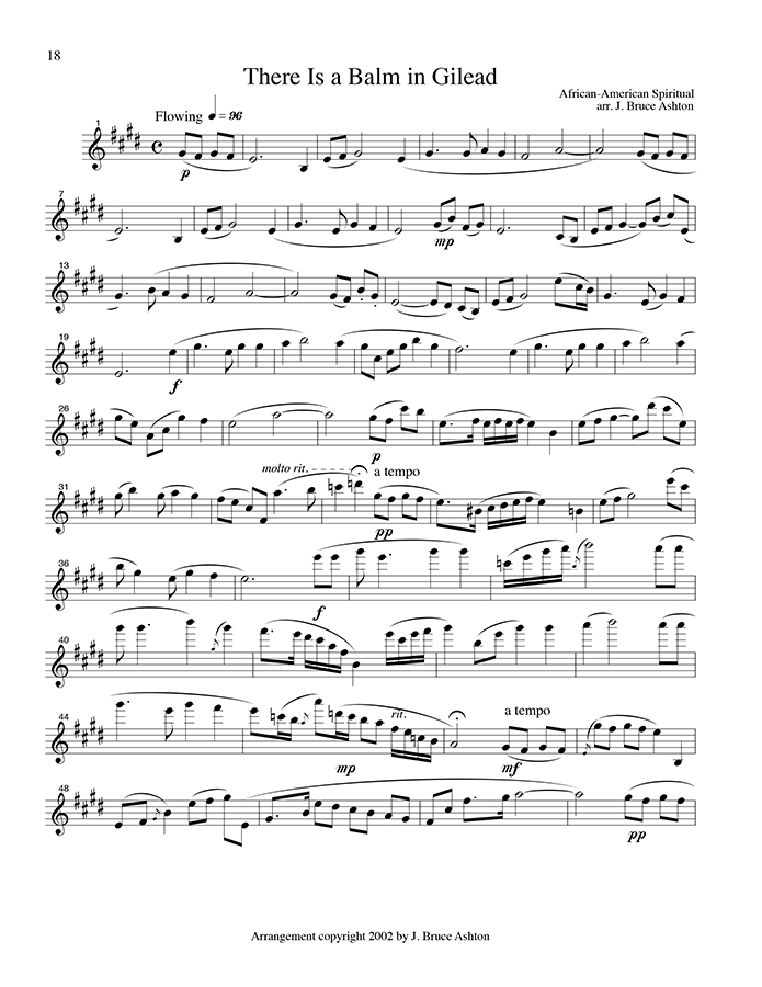 music page - There is a Balm in Gilead