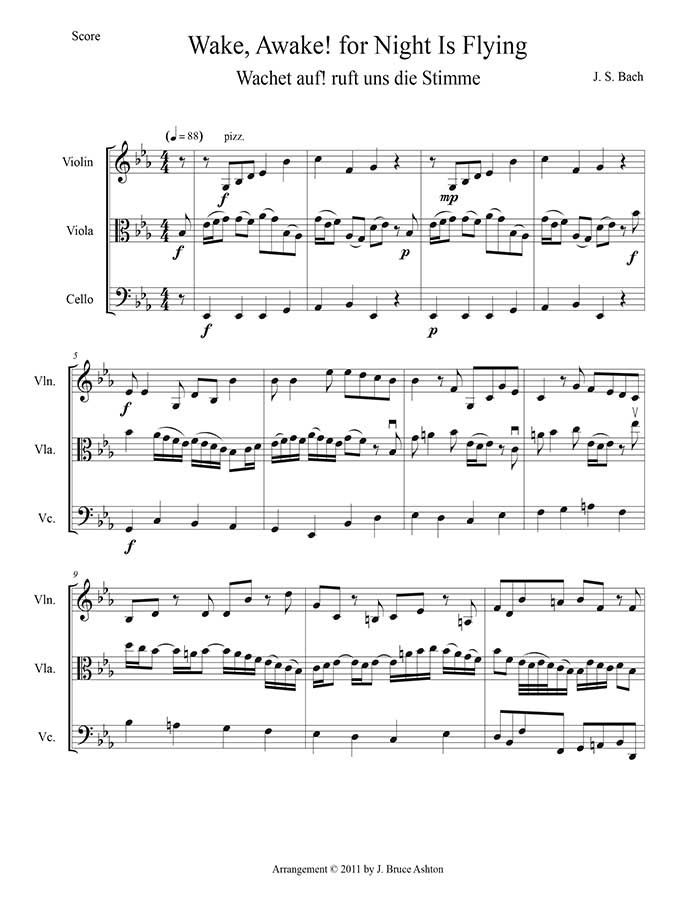 music page-Wake, Awake p1-string trio