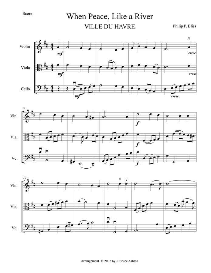 music page When Peace Like a River-srt-trio