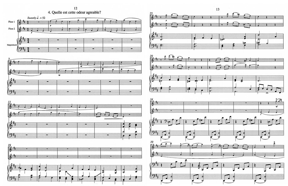 music pages - Quelle Est Cette 2 flutes