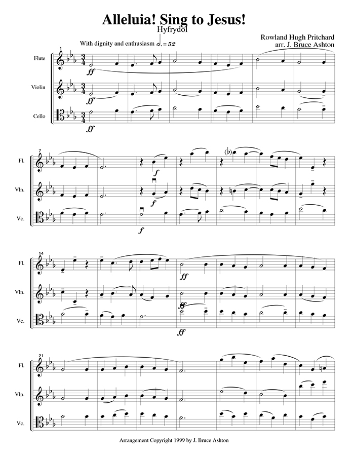 music page -Alleluia! Sing to Jesus-mixed p1