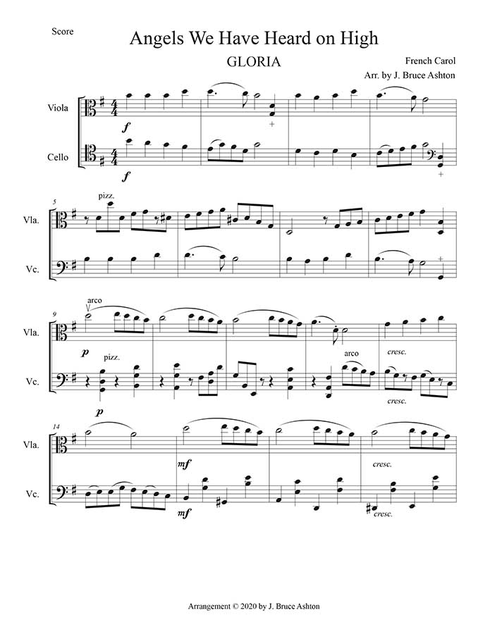 music page - Angels We Have Heard p1