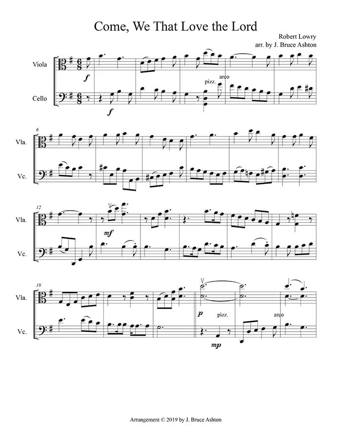 music page -Come, We that Love p1