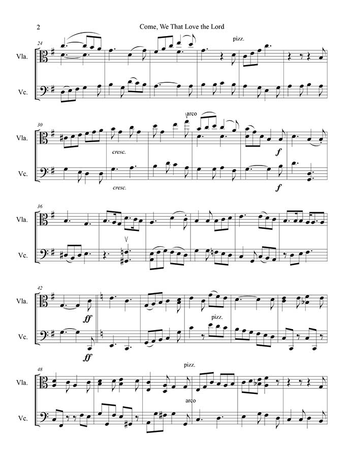 music - page Come, We That Love p2