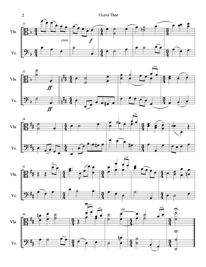 music page - I Love Thee p2