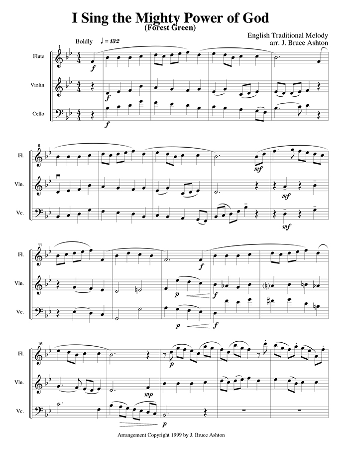 music page - I Sing the Mighty Power p1