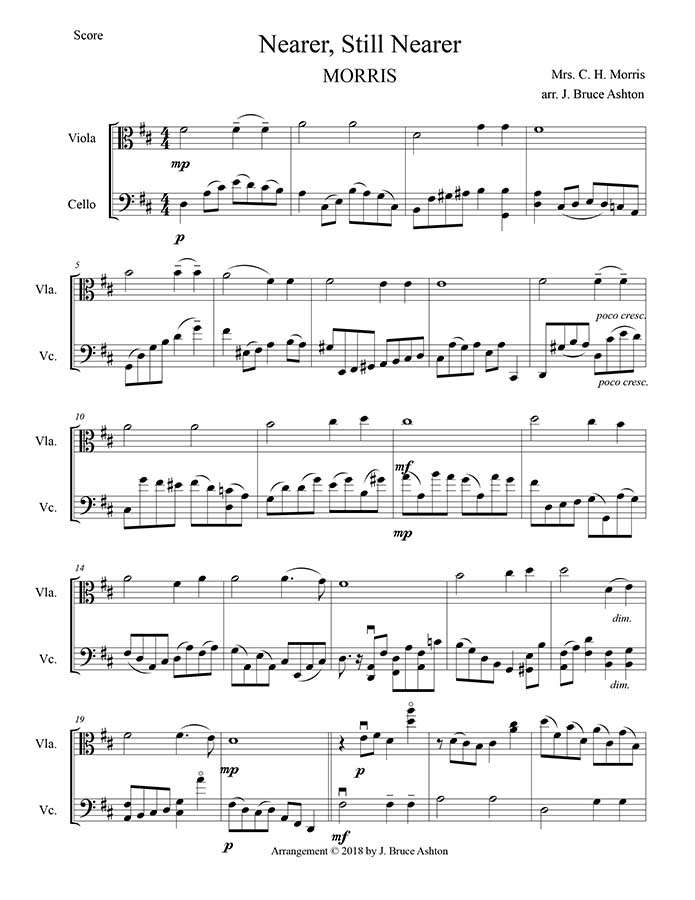 music page - Nearer, Still Nearer p1