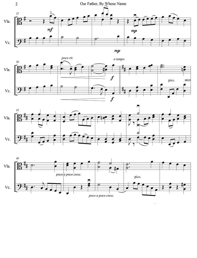 music page - Our Father, by Whose -p2