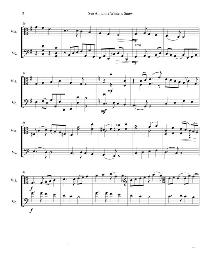 music page - See, Amid the Winter's p2