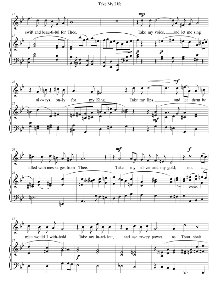 music page - Take My Life p2